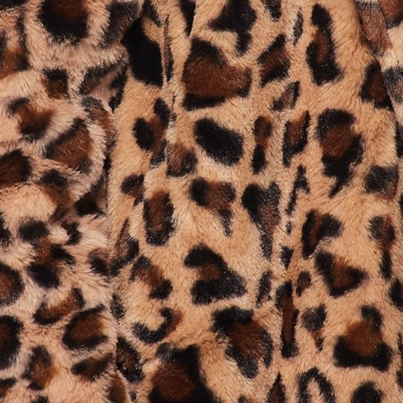 NEW WOMENS FAUX FUR SUPER SOFT LEOPARD TEDDY JACKET - Picture 3 of 9